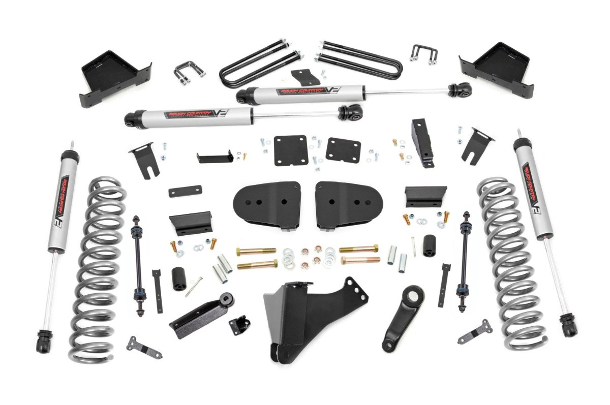 Ford F-350 Super Duty Suspension Lift Kit - Front + Rear - Rough Country - 4.5 Inch Lift Kit | V2 | Diesel - '23-'25